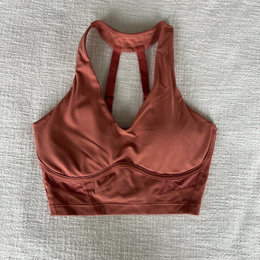 Gymshark x Whitney Simmons Longline Bra Canyon Red Size S